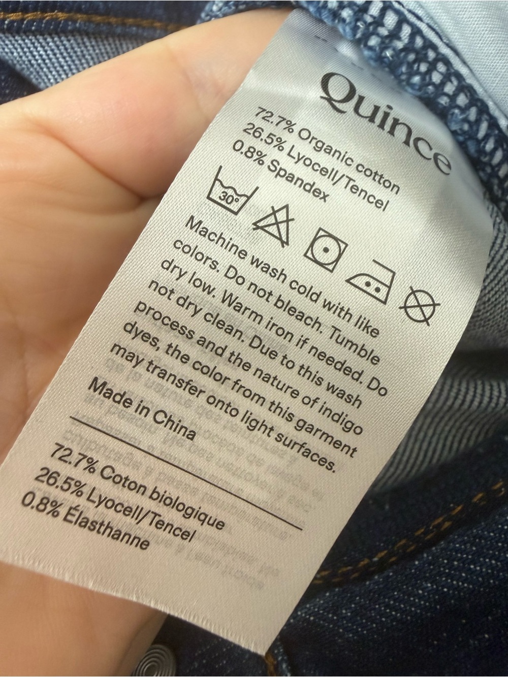 Quince 10 Bella Stretch Relaxed Fit Straight-Leg Jean Comfy 90s Organic Soft Eco - Picture 13 of 14